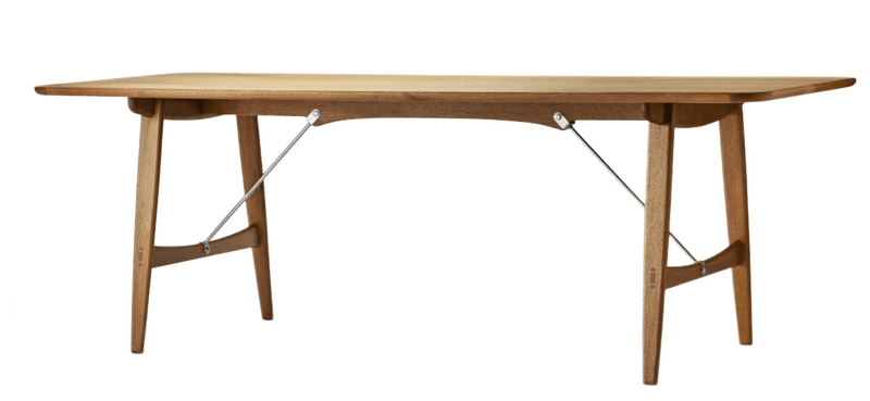 BM1160 Hunting Table - Carl Hansen & Son - Tables + Desks - Oiled Walnut - Stainless Steel - HORNE