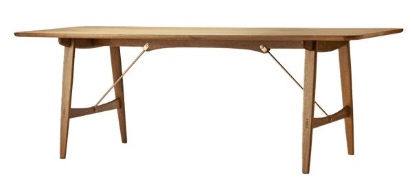 BM1160 Hunting Table - Carl Hansen & Son - Tables + Desks - Oiled Oak - Brass - HORNE