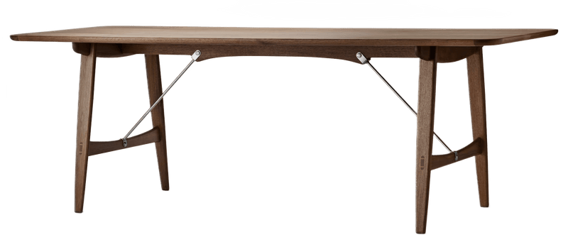 BM1160 Hunting Table - Carl Hansen & Son - Tables + Desks - Oiled Walnut - Stainless Steel - HORNE