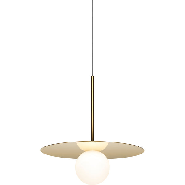 Bola Disc Pendant - Pablo Designs - Pendants - 12" - Brass - HORNE