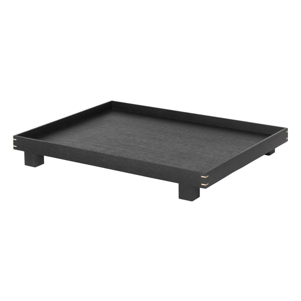 Bon Wooden Tray - Ferm Living - Serveware - Black - Large - HORNE