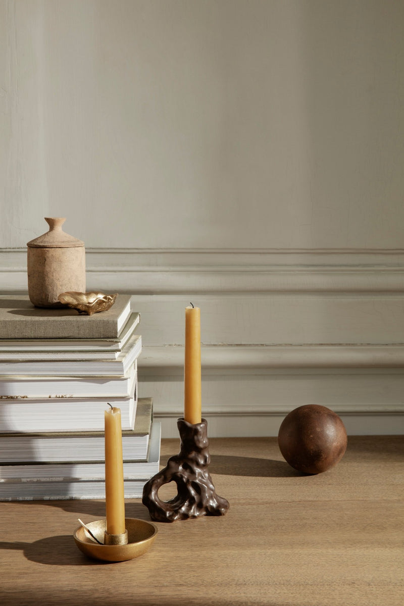 Bowl Candle Holder - Single - Ferm Living - Candle Holders - Brass - HORNE