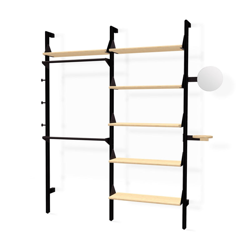 Branch - 2 Display Unit - Gus* Modern - Shelving - Blonde Frame/White Brackets - HORNE