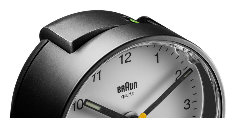 Braun Classic Alarm Clock - BC01 - Braun - Clocks - Black Case & Black Dial - HORNE