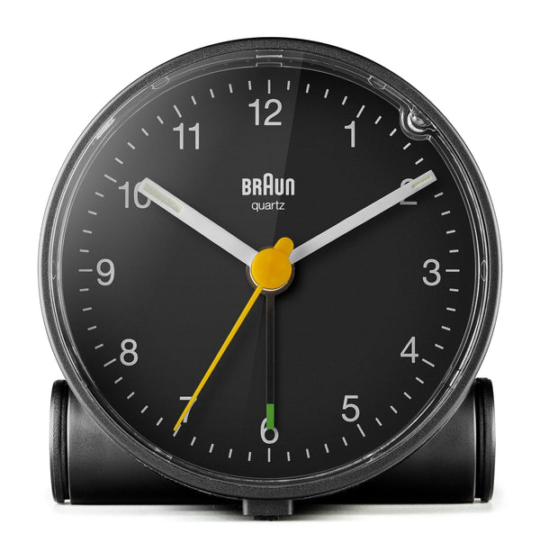 Braun Classic Alarm Clock - BC01 - Braun - Clocks - Black Case & Black Dial - HORNE