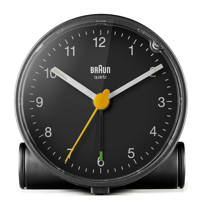 Braun Classic Alarm Clock - BC01 - Braun - Clocks - Black Case & Black Dial - HORNE