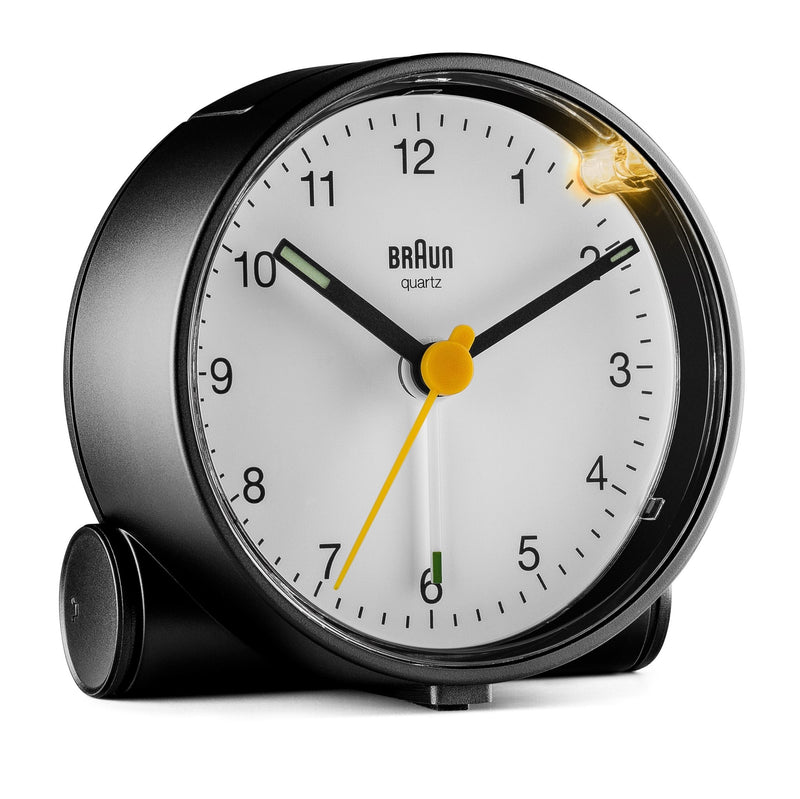 Braun Classic Alarm Clock - BC01 - Braun - Clocks - Black Case & Black Dial - HORNE