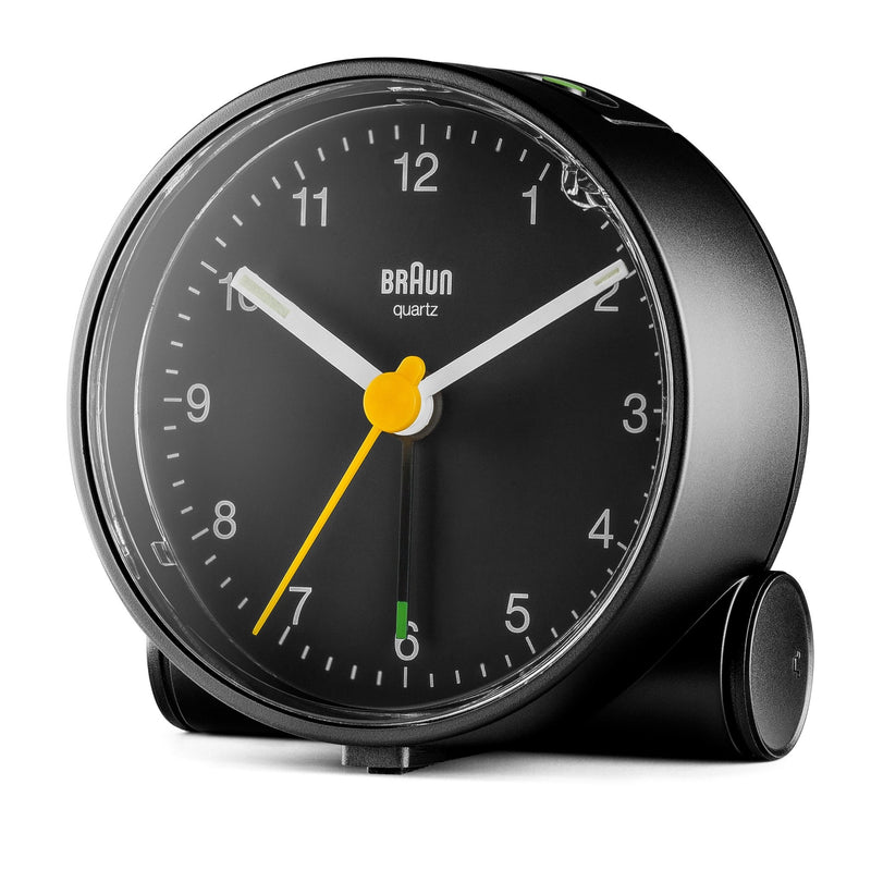 Braun Classic Alarm Clock - BC01 - Braun - Clocks - Black Case & Black Dial - HORNE