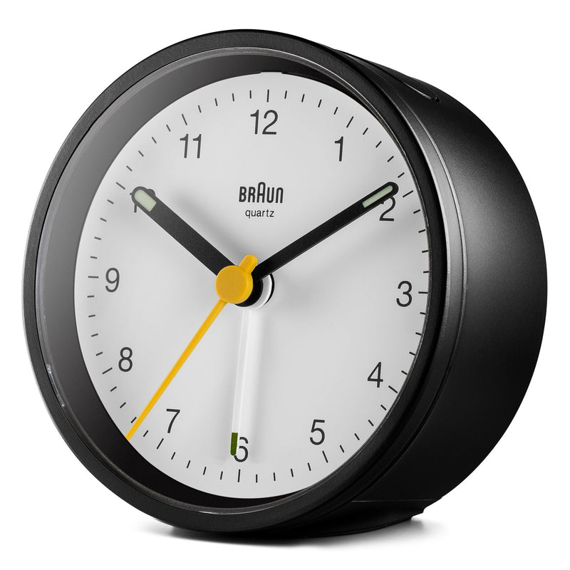 Braun Classic Alarm Clock - BC12 - Braun - Clocks - Black Case & Black Dial - HORNE