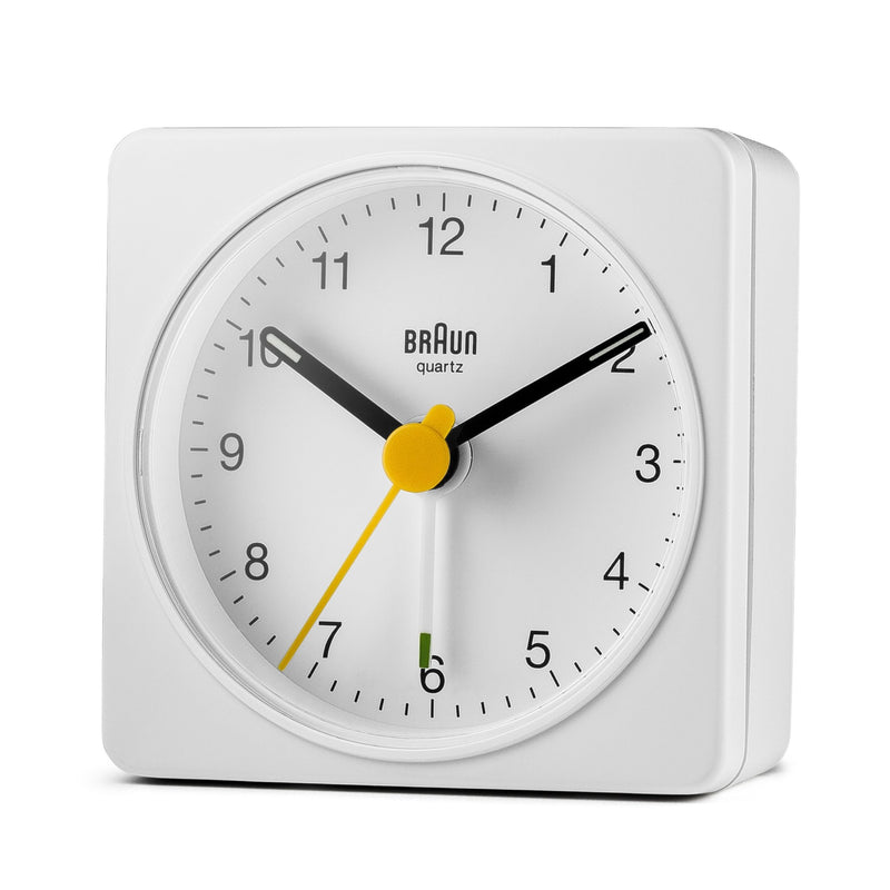 Braun Classic Alarm Clock - BC2X - Braun - Clocks - Black Case & White Dial - HORNE