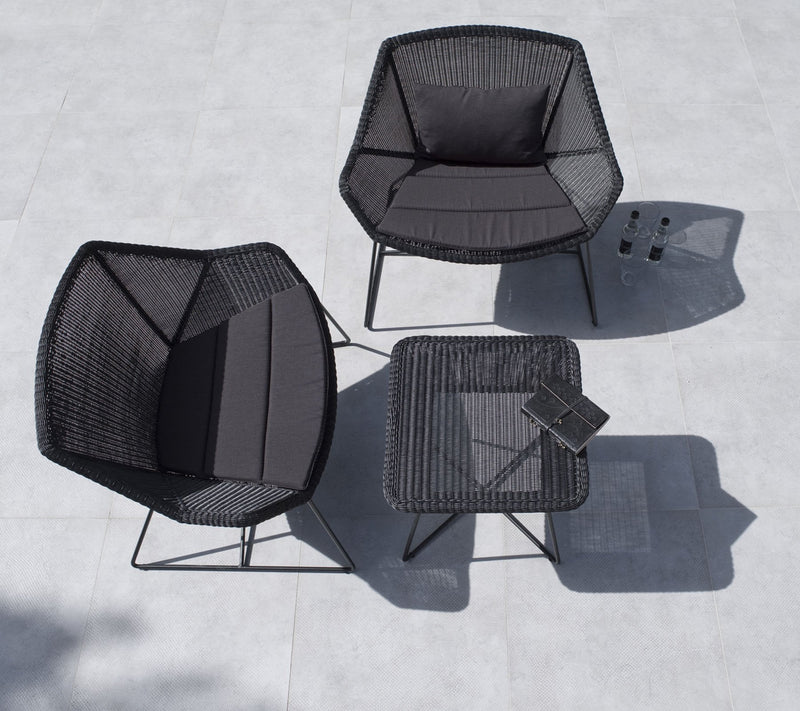 Breeze Lounge Chair - Cane Line - Outdoor Furniture - Black - No Cushion - HORNE