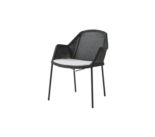 Breeze Stacking Dining Chair - Set of 2 - Cane Line - Outdoor Furniture - Black - No Cushion - HORNE