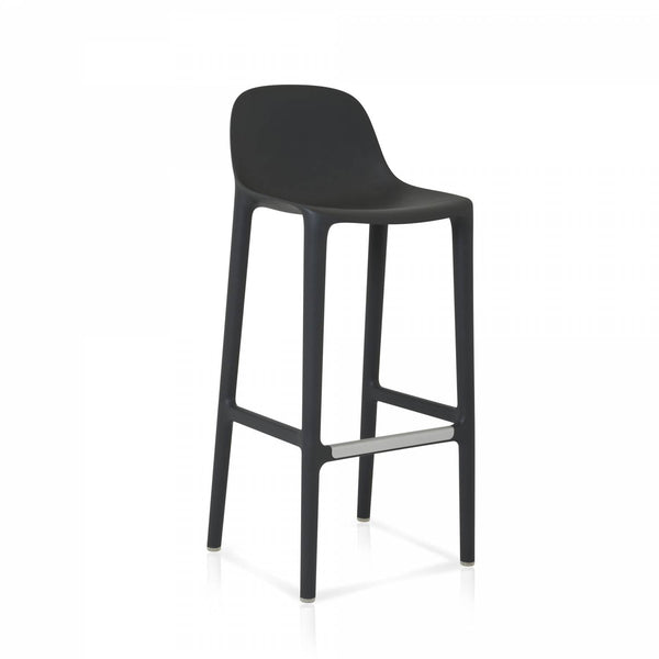 Broom 30 Barstool - Emeco - Stools + Benches + Ottomans - Dark Grey - HORNE
