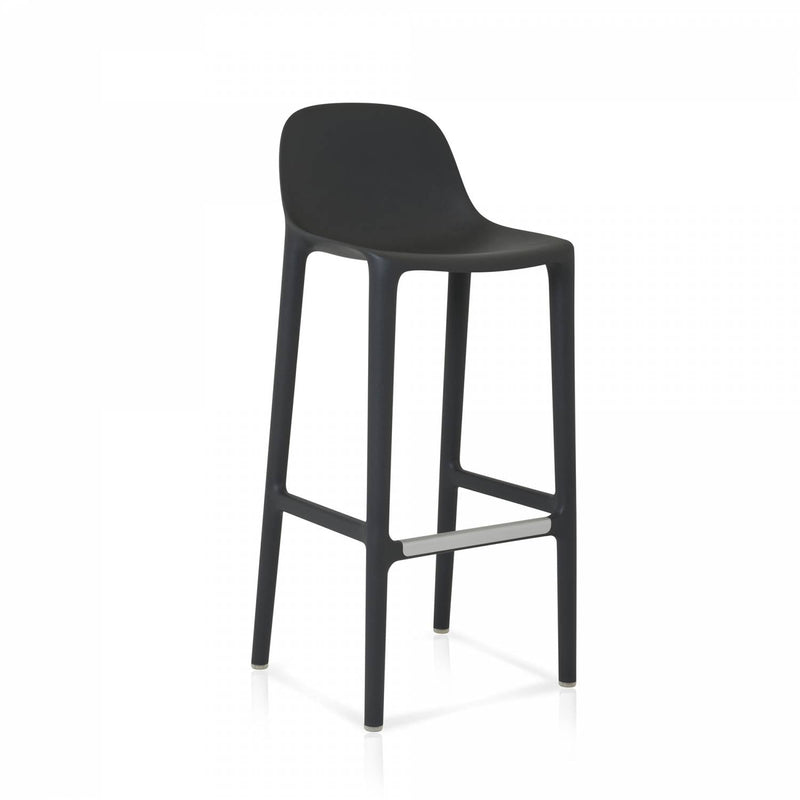 Broom 30 Barstool - Emeco - Stools + Benches + Ottomans - Dark Grey - HORNE