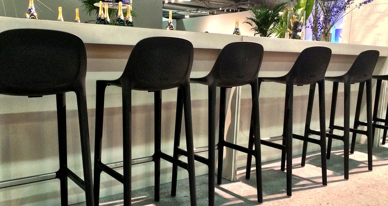 Broom 30 Barstool - Emeco - Stools + Benches + Ottomans - Dark Grey - HORNE