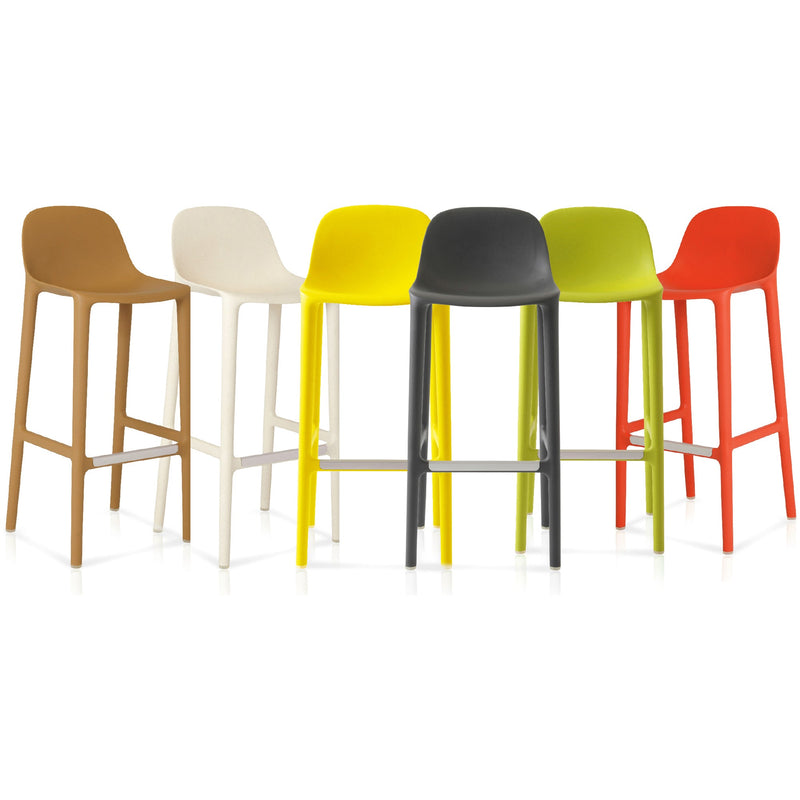 Broom 30 Barstool - Emeco - Stools + Benches + Ottomans - Dark Grey - HORNE