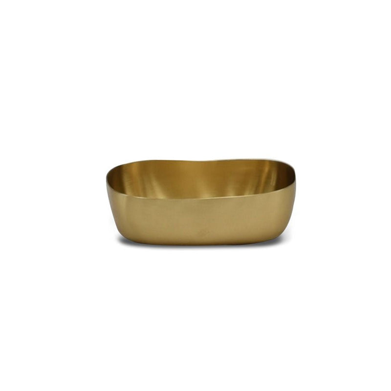 Cuadrado Soap Dish in Brushed Brass - Tina Frey - Bath - HORNE