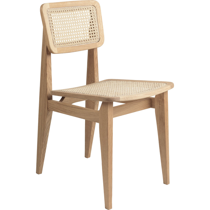 C - Chair Dining Chair - All French Cane - Gubi - Chairs - American Oiled Walnut - HORNE