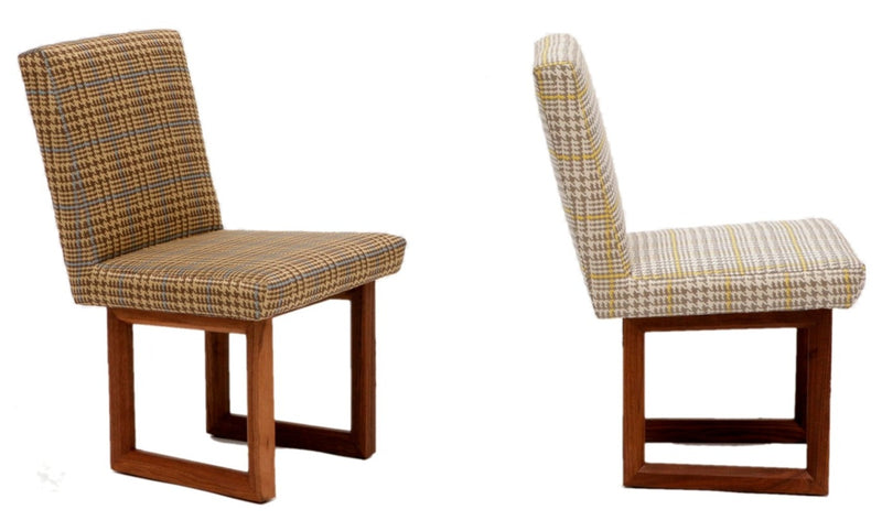 C2 W Houndstooth Chair - Artless - Chairs - Dusk - Without Arms - HORNE