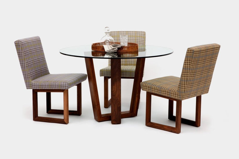 C2 W Houndstooth Chair - Artless - Chairs - Dusk - Without Arms - HORNE