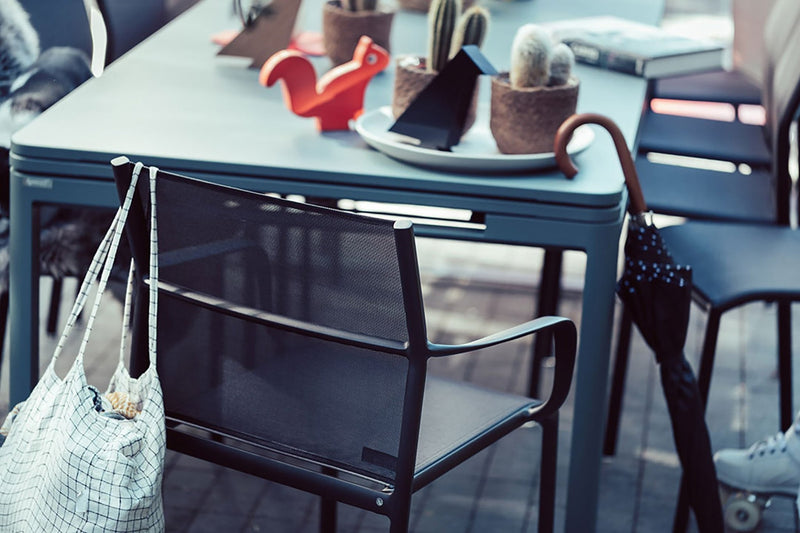 Cadiz Armchair - Stereo Fabric - Set of 2 - Fermob - Outdoor Furniture - Acapulco Blue - HORNE