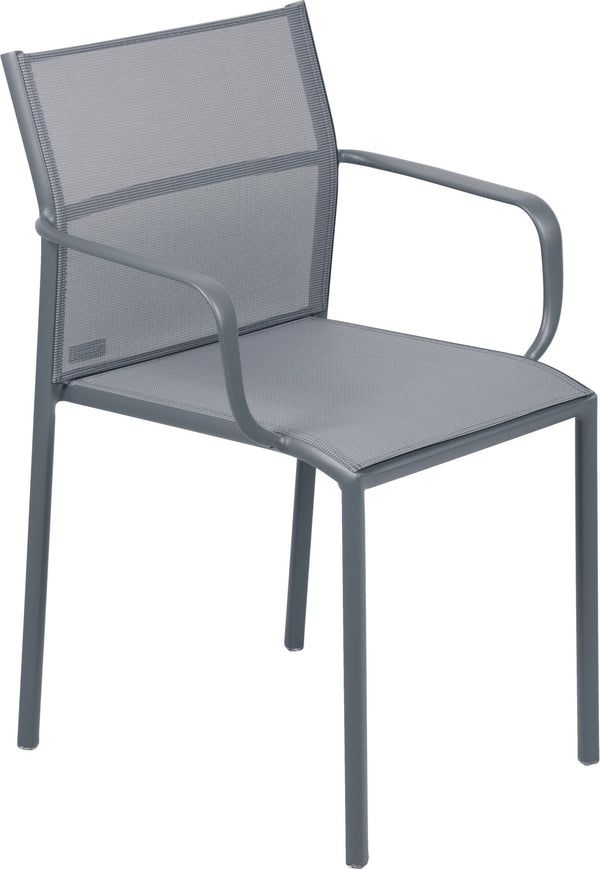 Cadiz Armchair - Stereo Fabric - Set of 2 - Fermob - Outdoor Furniture - Storm Grey - HORNE