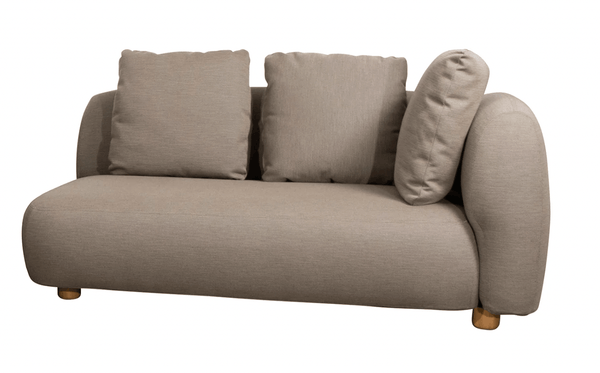 Capture 2 - Seater Sofa Module w/ Armrest - Cane Line - Outdoor Furniture - Left Module - HORNE