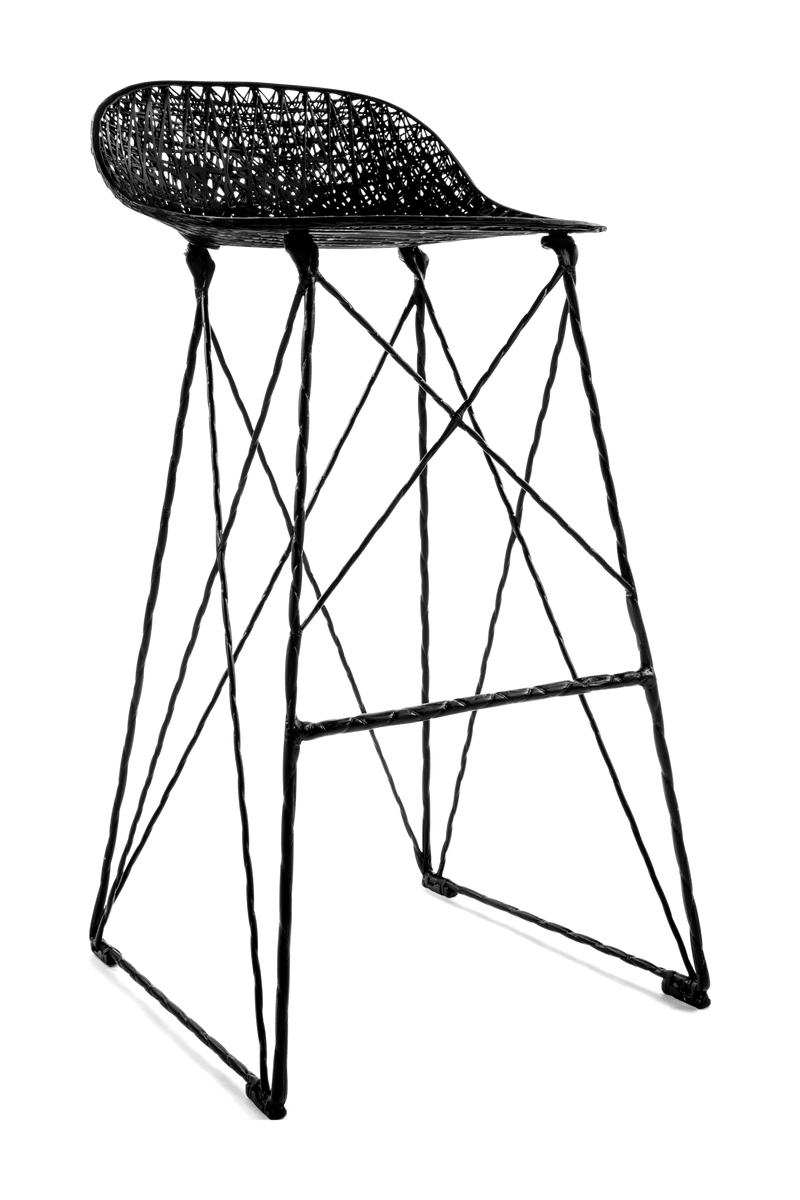 Carbon Bar Stool - Moooi - Stools + Benches + Ottomans - High - HORNE
