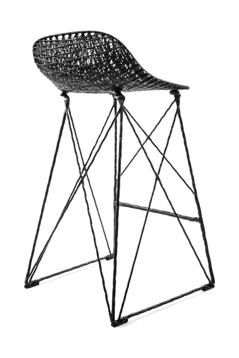 Carbon Bar Stool - Moooi - Stools + Benches + Ottomans - High - HORNE