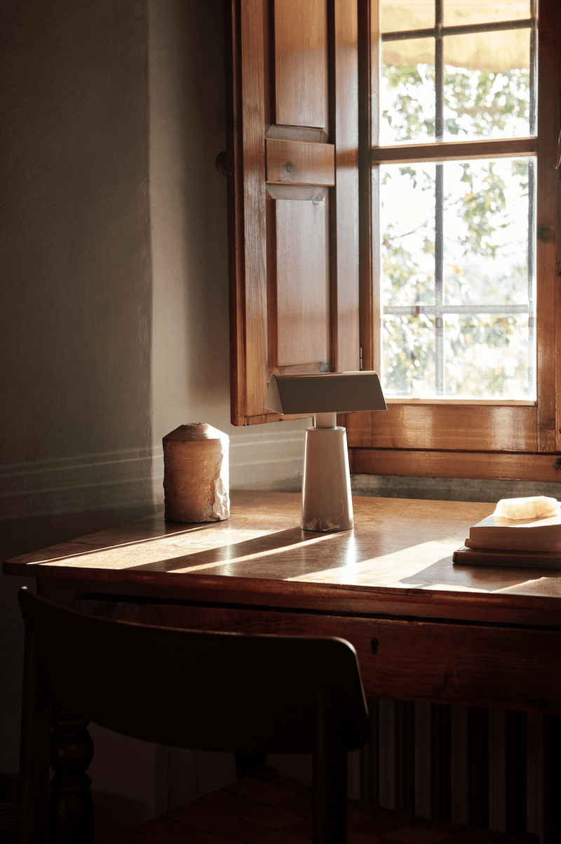 Caret MF1 Portable Lamp - &Tradition - Table + Task - Silk Grey - HORNE