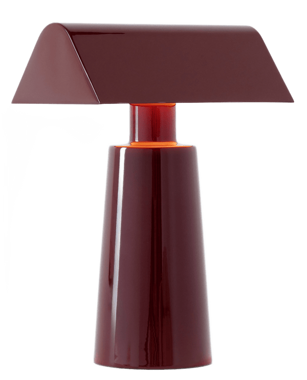 Caret MF1 Portable Lamp - &Tradition - Table + Task - Dark Burgundy - HORNE