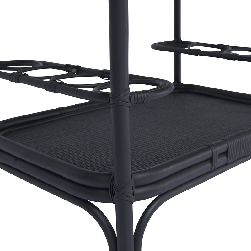 Carlo Rattan Bar Cart - Sika Design - Tables + Desks - Antique - HORNE