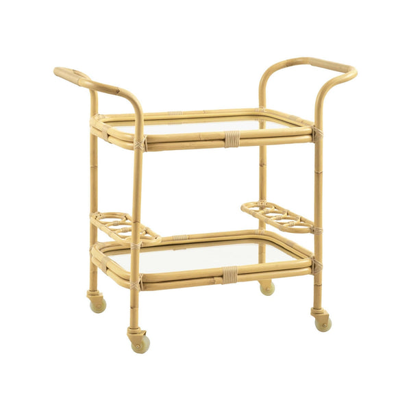 Carlo Rattan Bar Cart - Exterior - Sika Design - Outdoor Furniture - HORNE