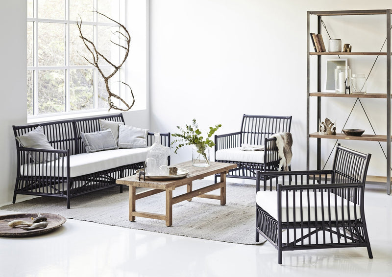 Caroline Rattan 3-Seater Sofa by Sika