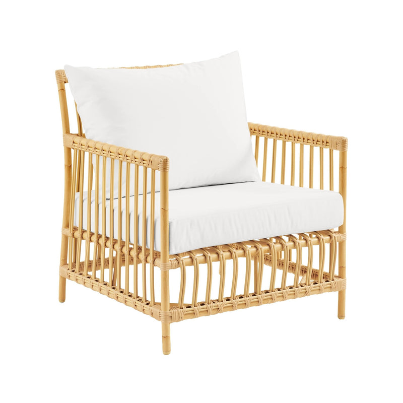 Caroline Lounge Chair - Exterior - Sika Design - Outdoor Furniture - Dove White - Tempotest White Canvas - HORNE