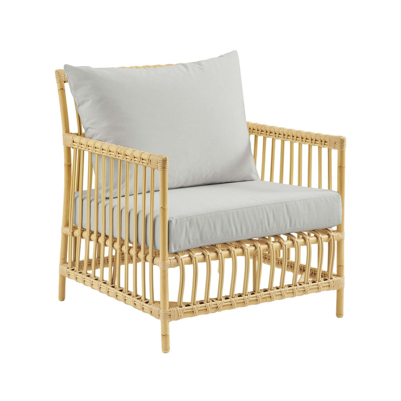 Caroline Lounge Chair - Exterior - Sika Design - Outdoor Furniture - Dove White - Tempotest White Canvas - HORNE