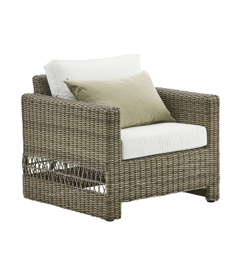Carrie Lounge Chair - Exterior - Sika Design - Outdoor Furniture - Antique - Sunbrella Sailcloth Seagull - HORNE