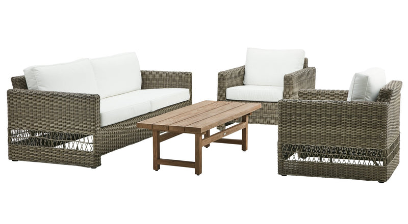 Carrie Lounge Chair - Exterior - Sika Design - Outdoor Furniture - Antique - Sunbrella Sailcloth Seagull - HORNE