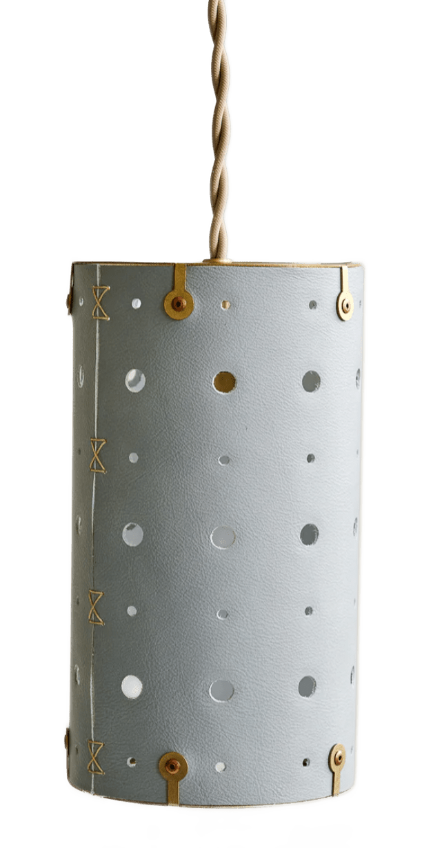 Celeste Pendant - Lostine - Pendants - Cloud Blue Leather - White Canopy - HORNE