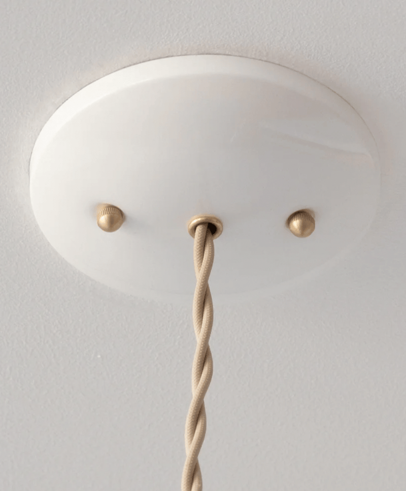 Celeste Pendant - Lostine - Pendants - Cloud Blue Leather - White Canopy - HORNE