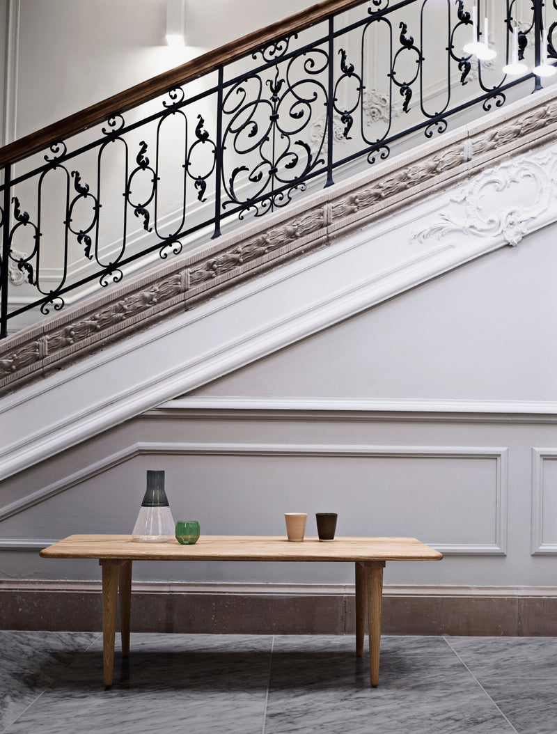 Minimalist, modern oak wood desk by Carl Hansen & Son