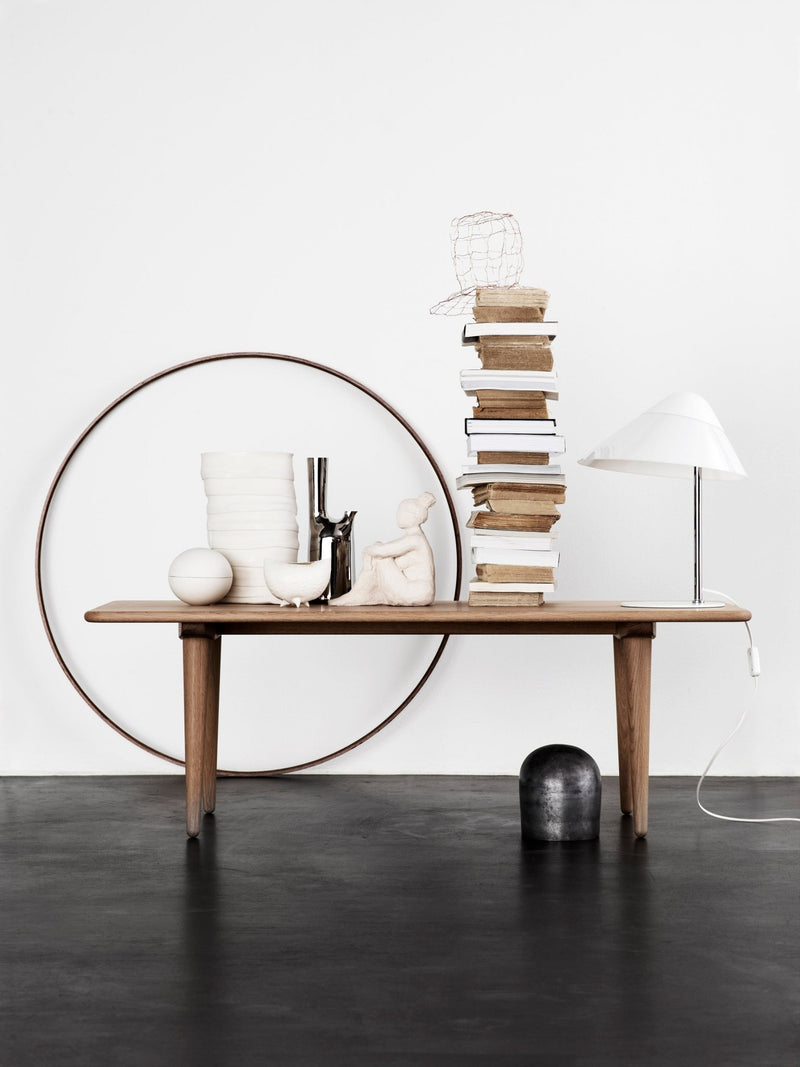 Minimalist, modern oak wood desk by Carl Hansen & Son
