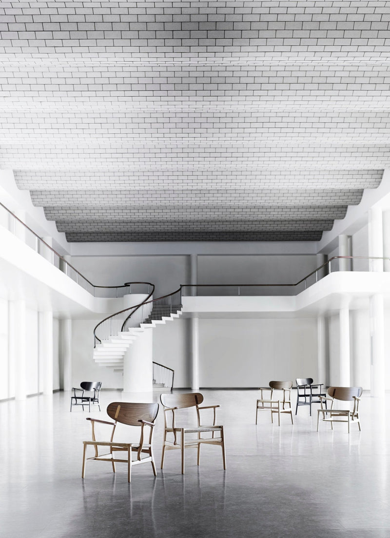 CH22 Lounge Chair - Black Paper Cord - Carl Hansen & Son - Chairs - HORNE