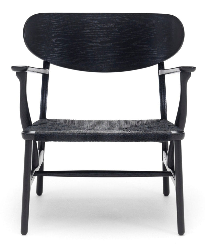 CH22 Lounge Chair - Black Paper Cord - Carl Hansen & Son - Chairs - HORNE