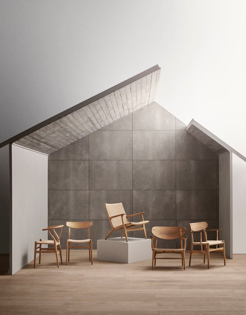 CH22 Lounge Chair - Natural Paper Cord - Carl Hansen & Son - Chairs - Oiled Oak - HORNE