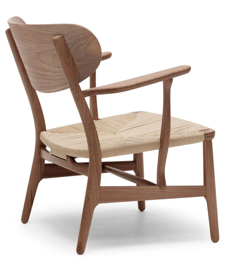 CH22 Lounge Chair - Natural Paper Cord - Carl Hansen & Son - Chairs - Oiled Oak - HORNE