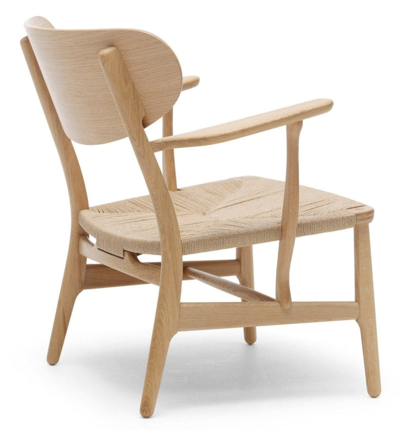 CH22 Lounge Chair - Natural Paper Cord - Carl Hansen & Son - Chairs - Oiled Oak - HORNE