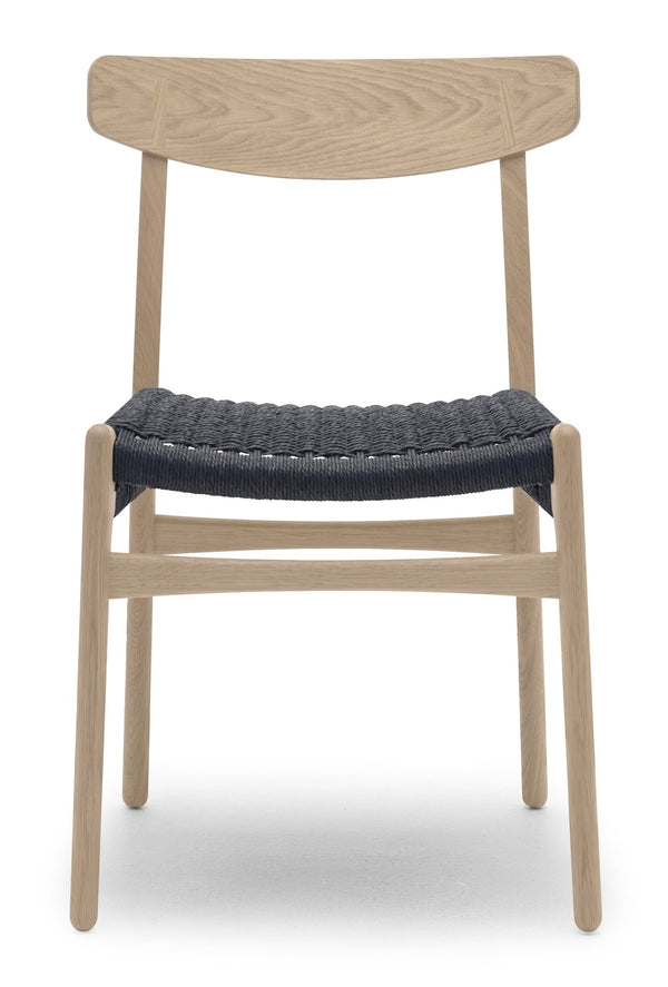 CH23 Dining Chair - Black Paper Cord - Carl Hansen & Son - Chairs - Oiled Oak - HORNE