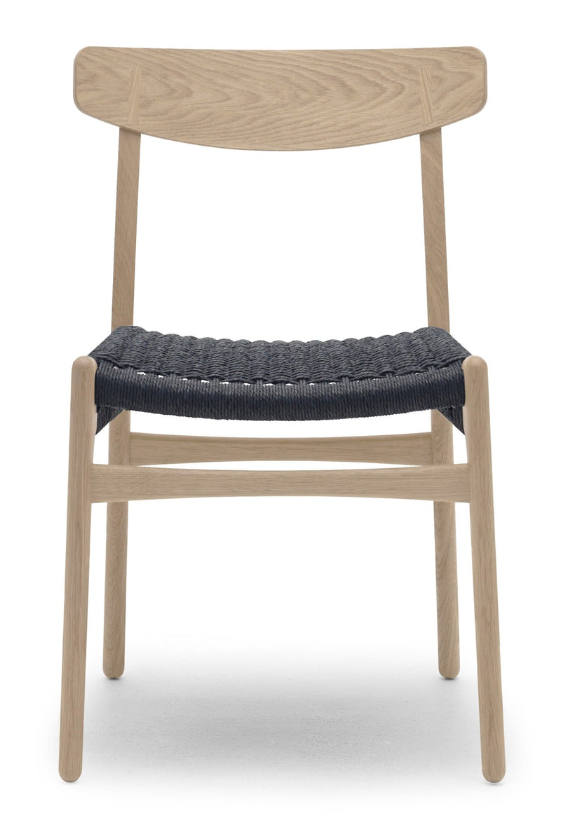 CH23 Dining Chair - Black Paper Cord - Carl Hansen & Son - Chairs - Oiled Oak - HORNE