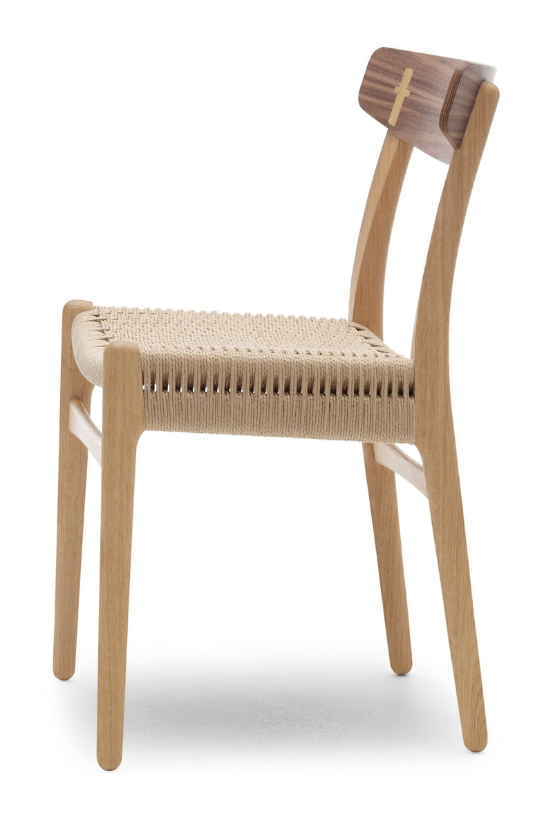 CH23 Dining Chair - Natural Paper Cord - Carl Hansen & Son - Chairs - Soaped Oak - HORNE